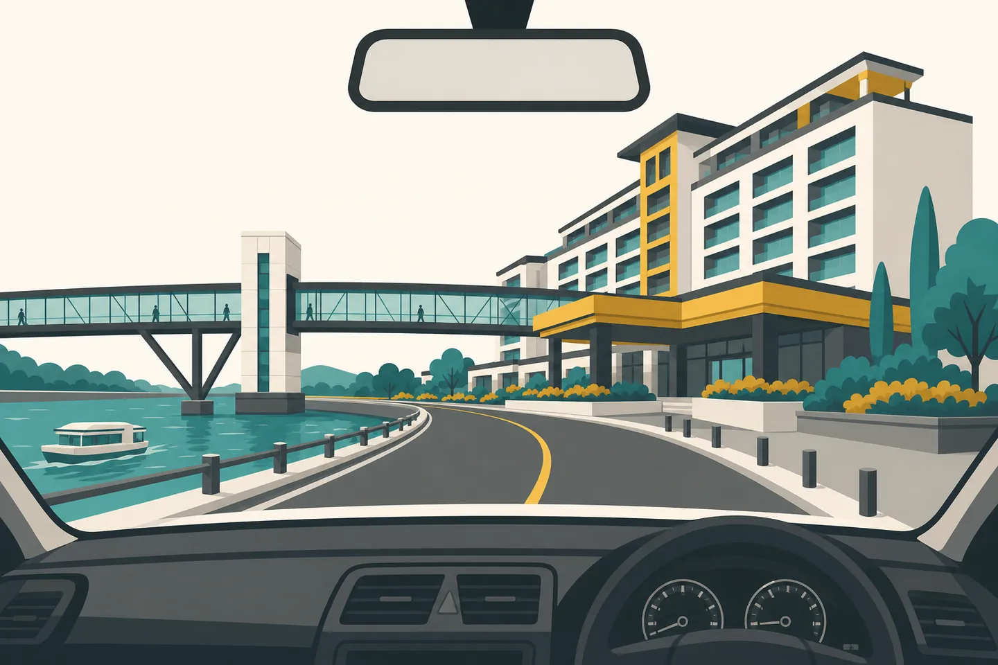 Our First Drive to River Rock: Navigating River Road, the Garage, and Check-In